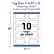 Avery Printable Rounded Rectangle Price Tags, Sure Feed Technology, 1-1/2" x 3", Matte White Cardstock, Print-to-The-Edge, Laser/Inkjet Printable, 100 Total